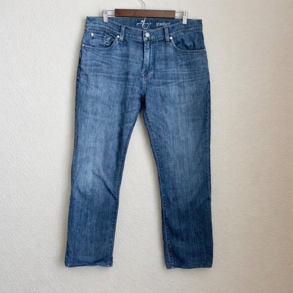 7 For All Mankind Standard Jeans Men’s 34x29 Blue Straight Stretch Denim